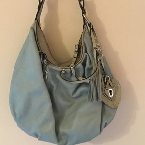 JUICY COUTURE Leather Hobo bag w/ Silver Key Lock